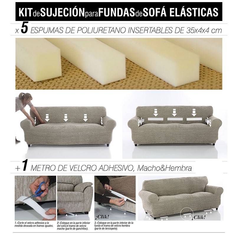 Kit Fixação Capas para Sofá